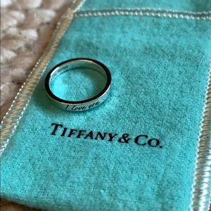 Tiffany’s “I love you” band ring sterling silver